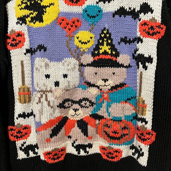 Vintage Halloween Bear Sweater Women's M - Picture 2 of 8